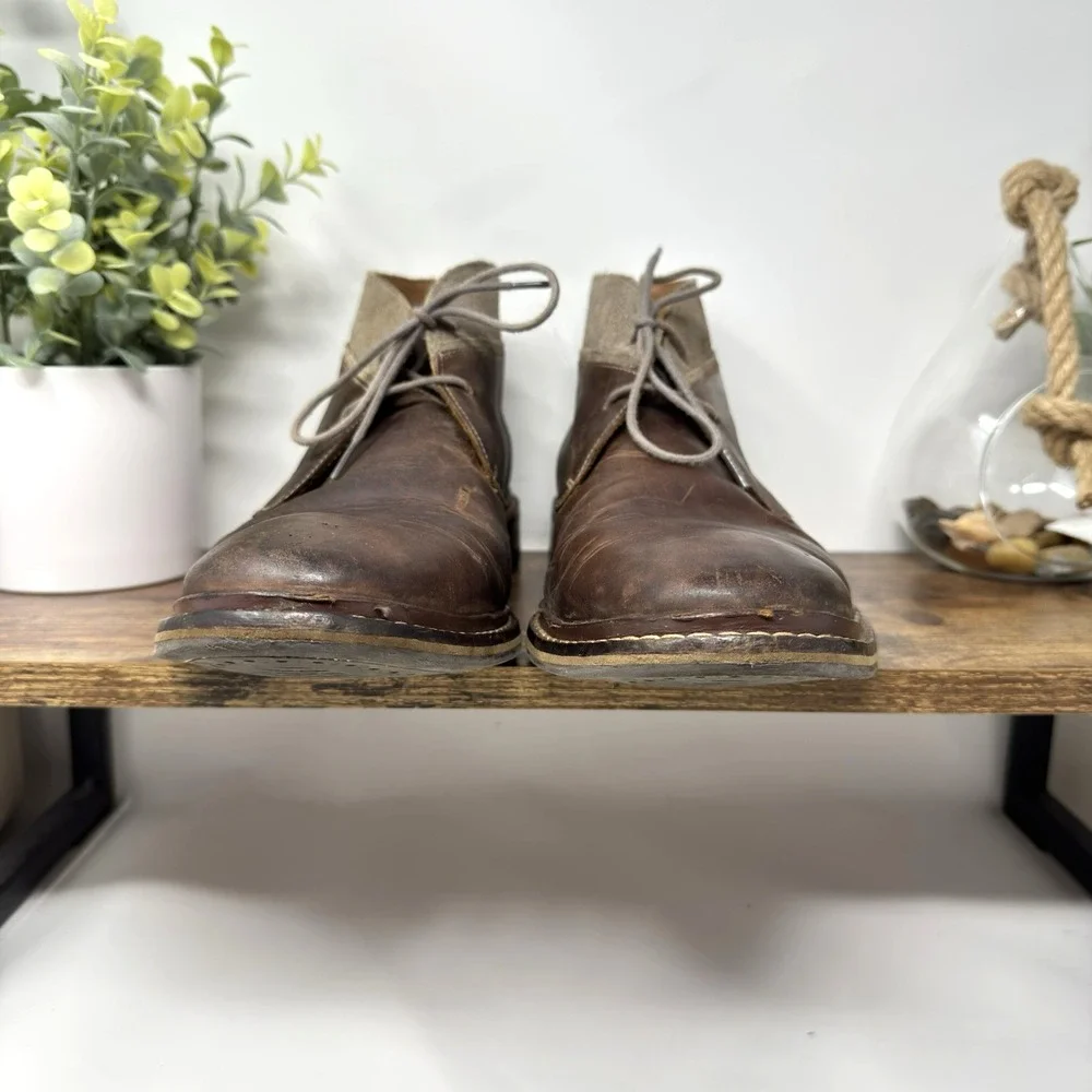 Cole Haan Men's Size 8.5 M Suede Welt Chukka Brown‎ Leather C24533 Ankle Boots
